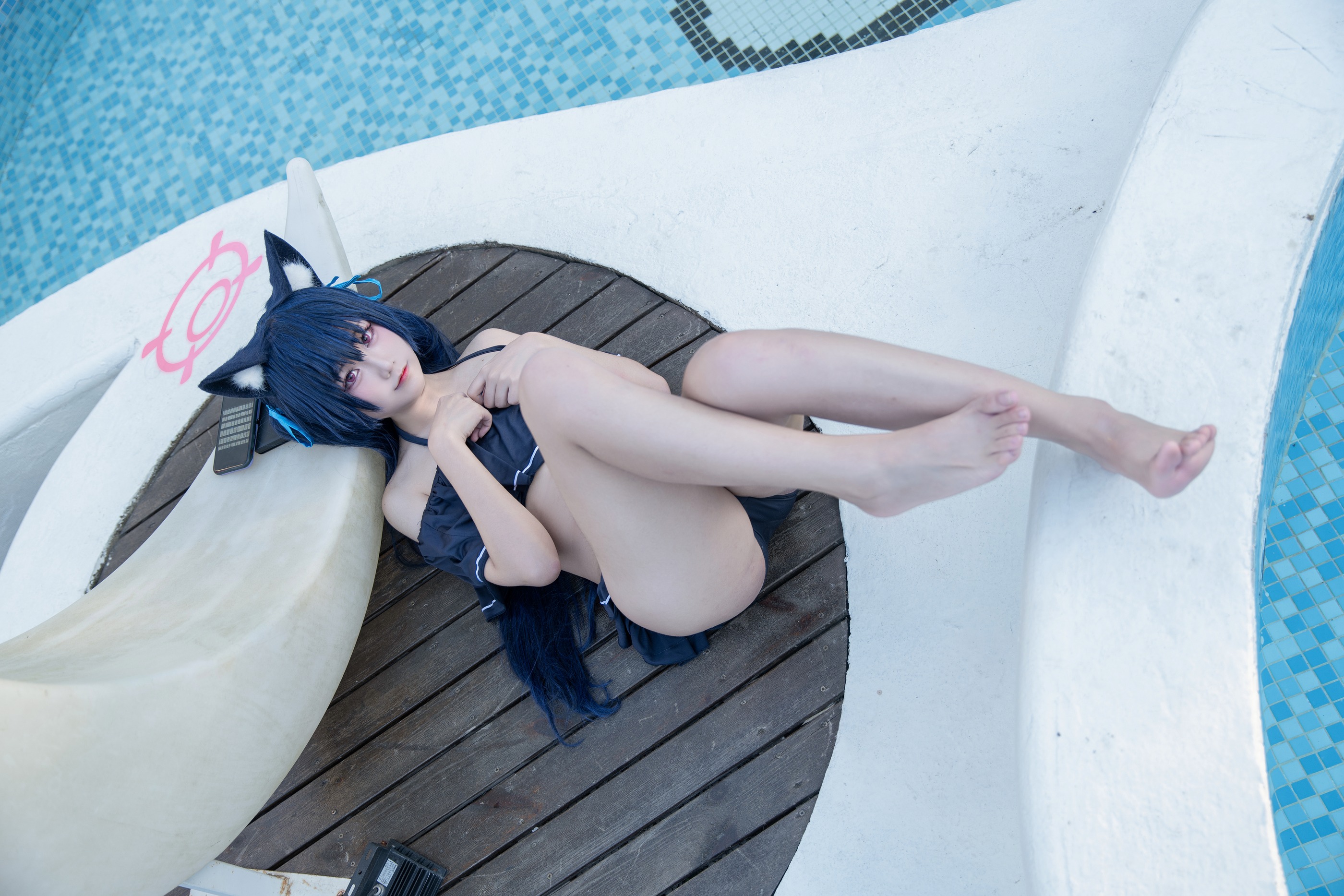 图片[1]-lunananya – No.013 黑见芹香 泳装 [28P]-XikXak